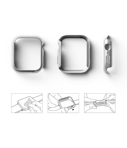 Apple Watch umbris Ringke Slim 2tk Watch 7 41mm labipaistev hobe 9