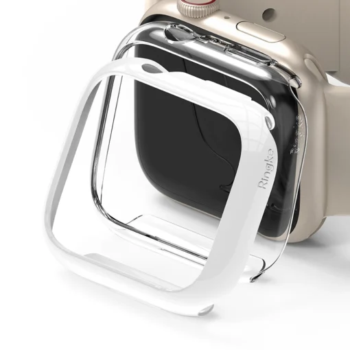 Apple Watch umbris Ringke Slim 2tk Watch 7 41mm labipaistev valge