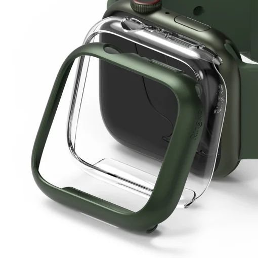 Apple Watch umbris Ringke Slim 2tk Watch 7 45mm labipaistev roheline