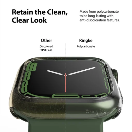 Apple Watch umbris Ringke Slim 2tk Watch 7 45mm labipaistev roheline 7
