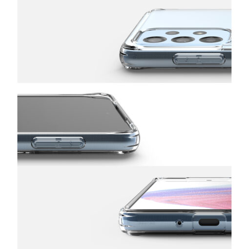 Samsung A53 5G umbris silikoonist serva ja plastikust tagusega Ringke Fusion labipaistev 3