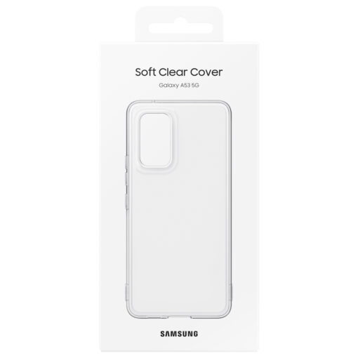 Samsung Galaxy A53 5G umbris Soft Clear silikoonist EF QA536TBEGWW must 4