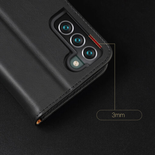 Samsung S22 PLUS nahast raamatkaaned kaarditaskuga Dux Ducis Hivo punane 8