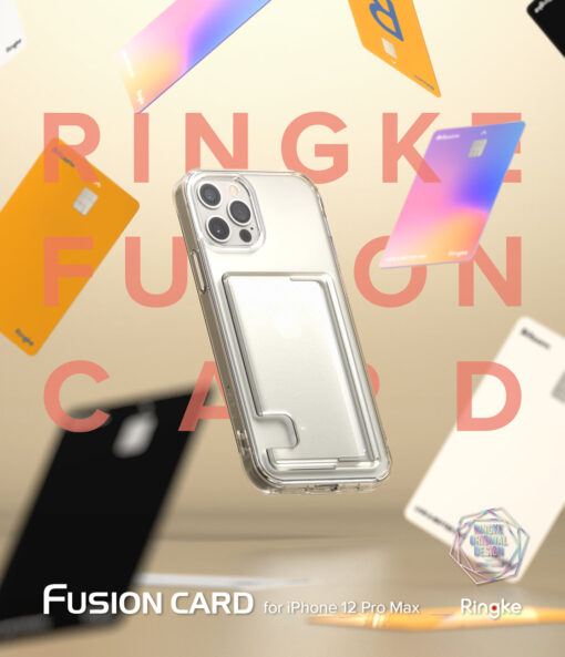iPhone 12 PRO MAX umbris kaarditaskuga Ringke Fusion Card labipaistev 14