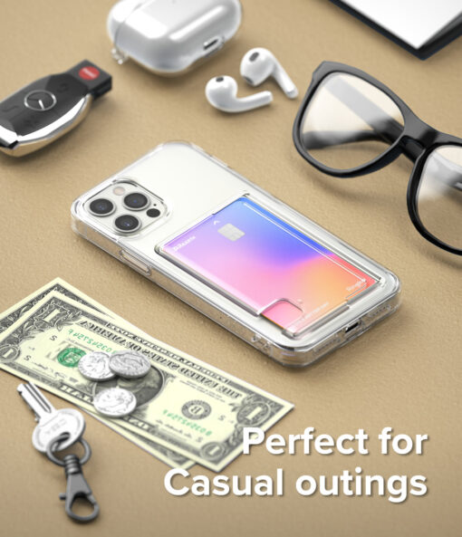 iPhone 12 PRO MAX umbris kaarditaskuga Ringke Fusion Card labipaistev 9