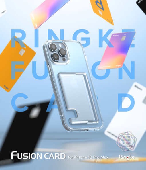 iPhone 13 PRO MAX umbris kaarditaskuga Ringke Fusion Card labipaistev 13