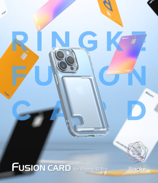 iPhone 13 PRO umbris kaarditaskuga Ringke Fusion Card labipaistev 13