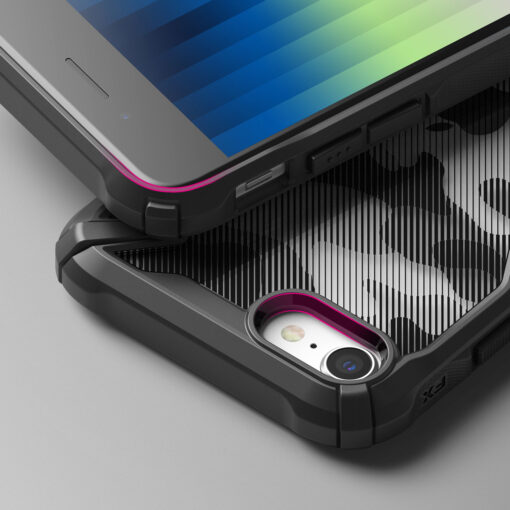 iPhone 78SE 2020 umbris Ringke Fusion X silikoonist raamiga ja plastikust tagusega camo 3