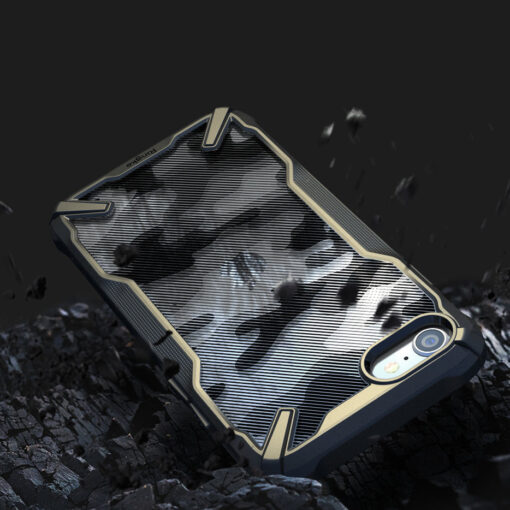iPhone 78SE 2020 umbris Ringke Fusion X silikoonist raamiga ja plastikust tagusega camo 4