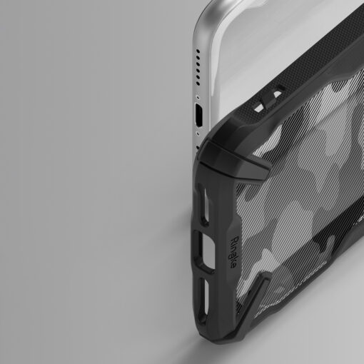 iPhone 78SE 2020 umbris Ringke Fusion X silikoonist raamiga ja plastikust tagusega camo 5