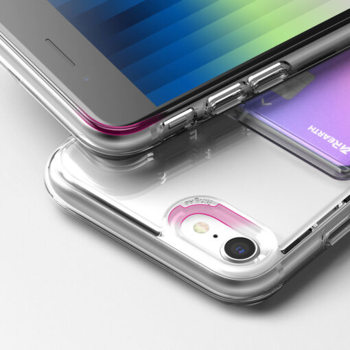 iPhone 78SE 2020 umbris Ringke Fusion kaarditaskuga silikoonist raami ja plastikust tagusega labipaistev 3