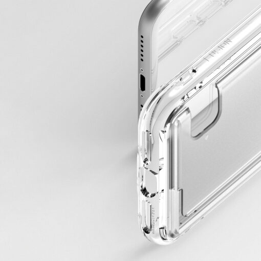 iPhone 78SE 2020 umbris Ringke Fusion kaarditaskuga silikoonist raami ja plastikust tagusega labipaistev 5