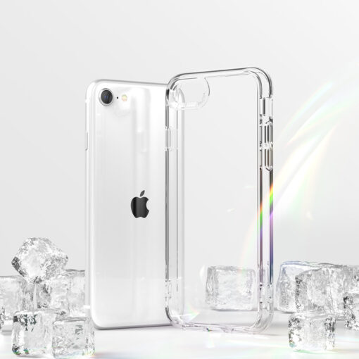 iPhone 78SE 2020 umbris Ringke Fusion silikoonist raamiga ja plastikust tagusega labipaistev 2
