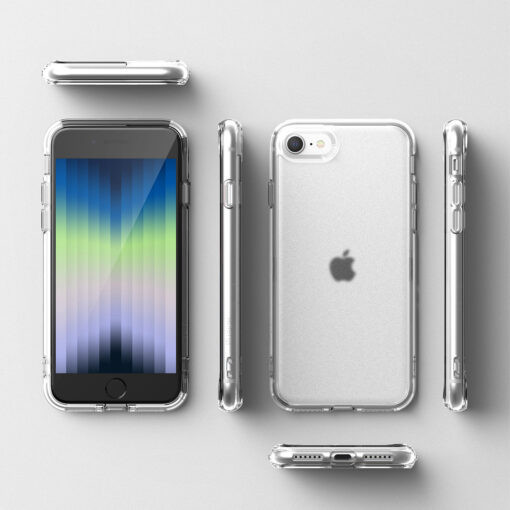 iPhone 78SE 2020 umbris Ringke Fusion silikoonist raamiga ja plastikust tagusega labipaistev 7