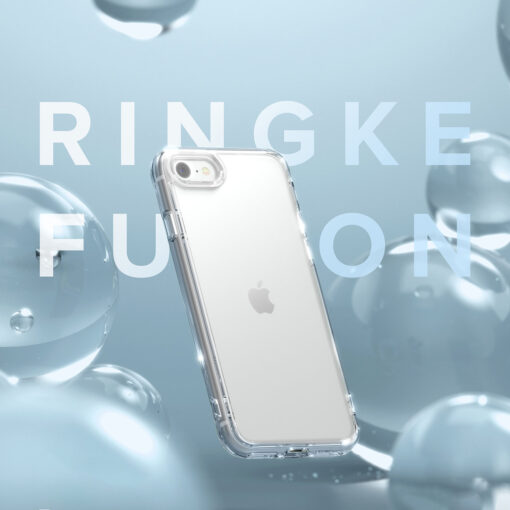 iPhone 78SE 2020 umbris Ringke Fusion silikoonist raamiga ja plastikust tagusega labipaistev 8