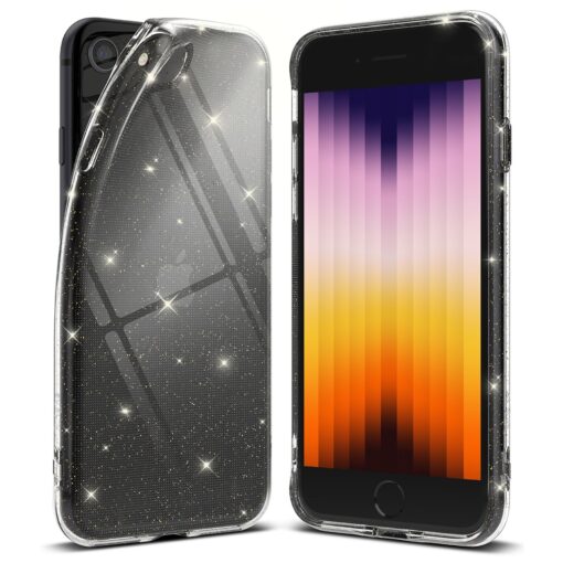 iPhone 78SE 2020 umbris silikoonist Ringke Air Ultra Thin glitter sadelev