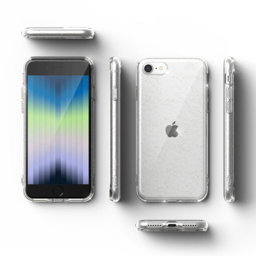 iPhone 78SE 2020 umbris silikoonist Ringke Air Ultra Thin glitter sadelev 7