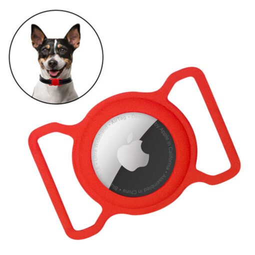 Apple Airtag kassi ja koera rihm punane
