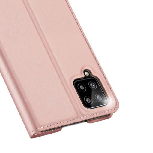 Samsung Galaxy A12 kaaned kaarditaskuga kunstnahast roosa 7