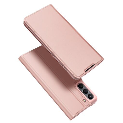 Samsung Galaxy S21 FE kaaned kaarditaskuga kunstnahast roosa 2