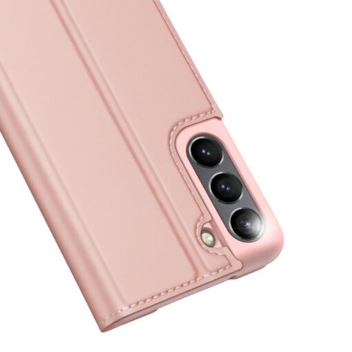Samsung Galaxy S21 FE kaaned kaarditaskuga kunstnahast roosa 4