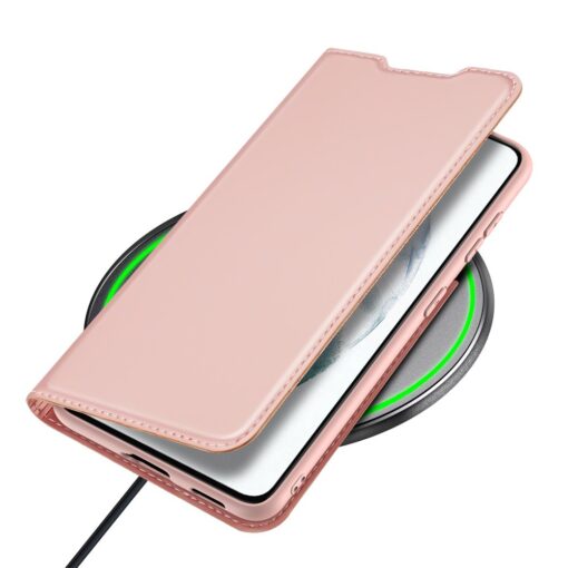 Samsung Galaxy S21 FE kaaned kaarditaskuga kunstnahast roosa 8