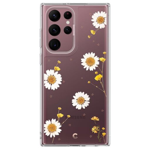 Samsung S22 ULTRA umbris silikoonist Spigen CYRILL CECILE blooming daisy 1