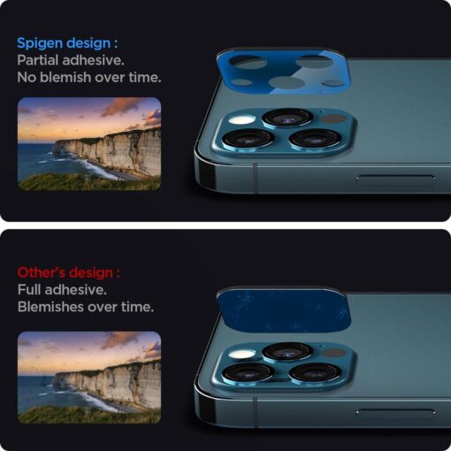 iPhone 12 PRO kaamera kaitse Spigen OPTIK.TR sinine 13