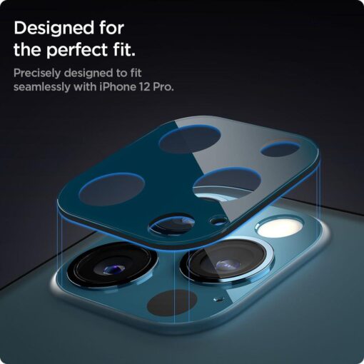 iPhone 12 PRO kaamera kaitse Spigen OPTIK.TR sinine 14