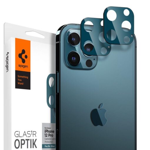 iPhone 12 PRO kaamera kaitse Spigen OPTIK.TR sinine