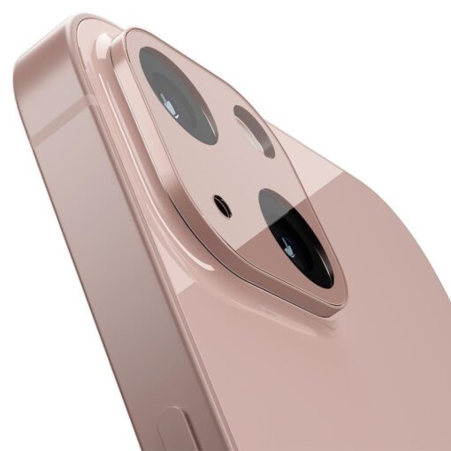 iPhone 13 MINI ja iPhone 13 kaamera kaitse Spigen OPTIK.TR roosa 2