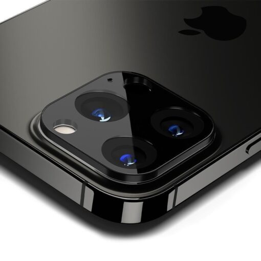 iPhone 13 PRO ja iPhone 13 PRO MAX kaamera kaitse Spigen OPTIK.TR grafiit 3