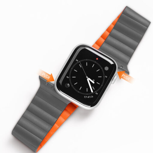 Kellarihm Apple Watch 384041mm Magnetiga sulguv rihm hall oranz 10