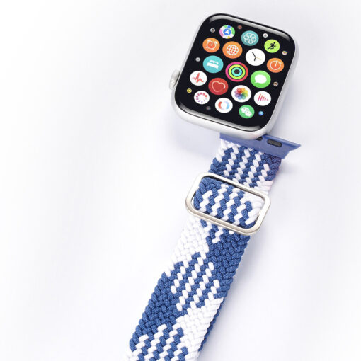 Kellarihm Apple Watch 384041mm nailonist sinine ja valge 7