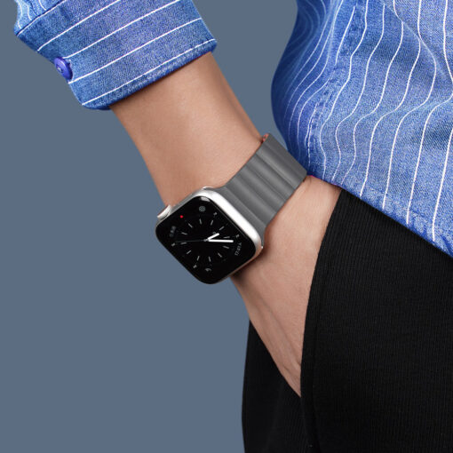 Kellarihm Apple Watch 424445mm Magnetiga sulguv rihm hall oranz 4