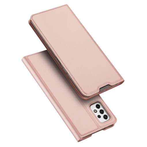 Samsung A53 5G kaarditaskuga kaaned kunstanahast Dux Ducis Skin Pro roosa