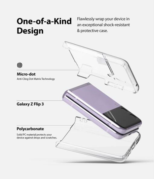Samsung Galaxy Z Flip 3 umbris Ringke Slim Ultra Thin plastikust labipaistev 4