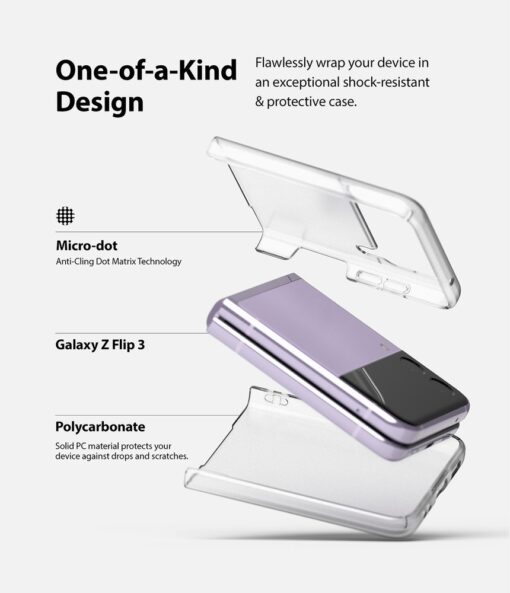 Samsung Galaxy Z Flip 3 umbris Ringke Slim Ultra Thin plastikust labipaistev matt 4