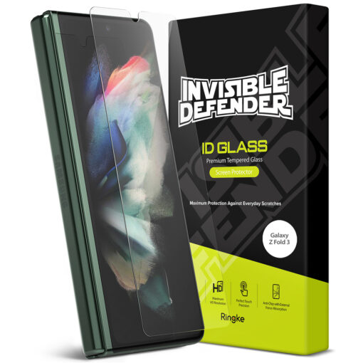 Samsung Galaxy Z Fold 3 kaitseklaas RIngke Invisible Defender ID Glass 2.5D 0.33mm