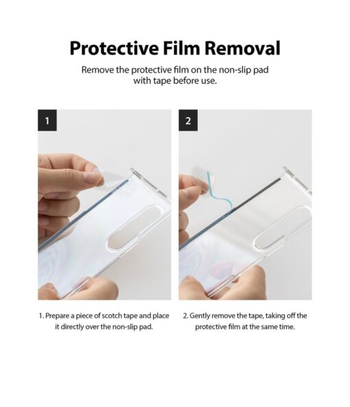 Samsung Galaxy Z Fold 3 umbris Ringke Slim Ultra Thin must plastik 11