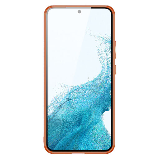 Samsung S22 PLUS umbris Dux Ducis Yolo elegant kunstnahast ja silikoonist servadega oranz 1