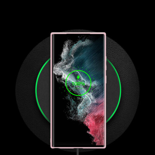 Samsung S22 ULTRA umbris Dux Ducis Yolo elegant kunstnahast ja silikoonist servadega roosa 10