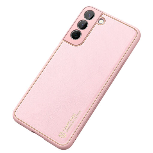 Samsung S22 umbris Dux Ducis Yolo elegant kunstnahast ja silikoonist servadega roosa 3