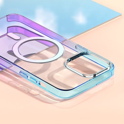iPhone 13 PRO MAX umbris MagSafe Gradient Series silikoonist lillakas sinine 10