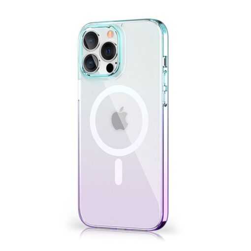 iPhone 13 PRO MAX umbris MagSafe Gradient Series silikoonist lillakas sinine