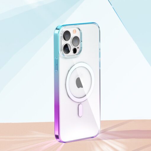 iPhone 13 PRO MAX umbris MagSafe Gradient Series silikoonist lillakas sinine 7