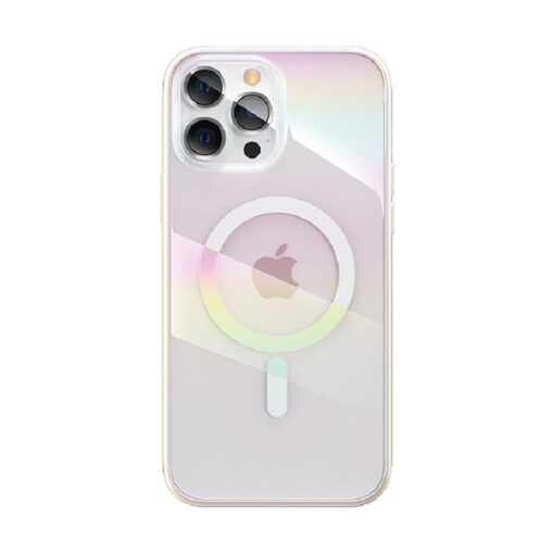 iPhone 13 PRO MAX umbris MagSafe Nebula Series silikoonist valge servaga