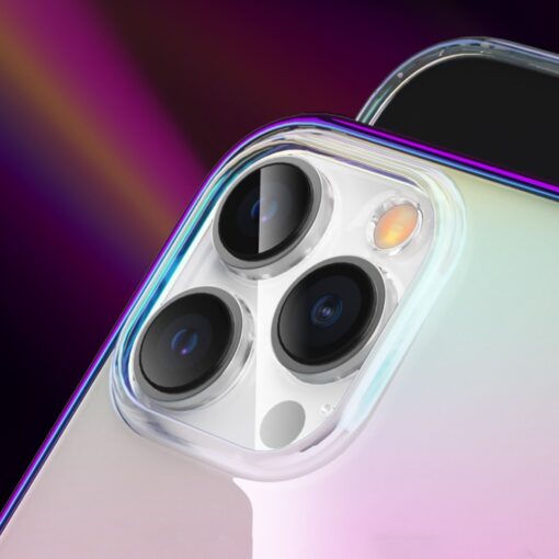 iPhone 13 PRO umbris MagSafe Nebula Series silikoonist valge servaga 7