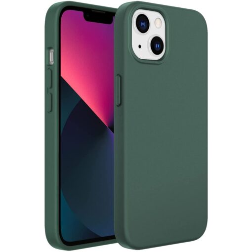 iPhone 13 PRO umbris MagSafe Silicone Series silikoonist roheline