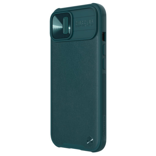 iPhone 13 umbris Nillkin Camshield nahaga kaetud tagusega roheline 2